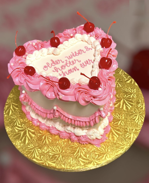 PINK HEART CAKE