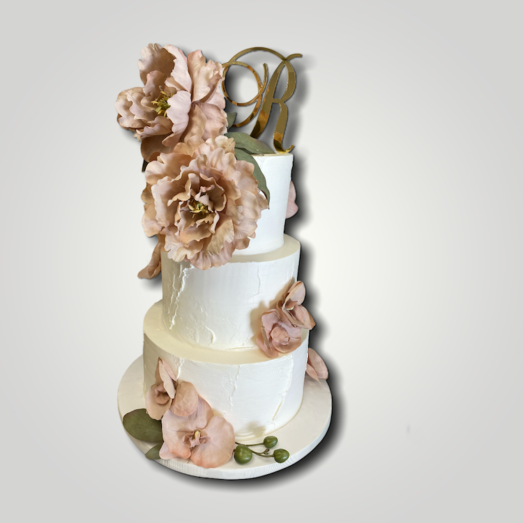 3-TIER FLORAL CAKE