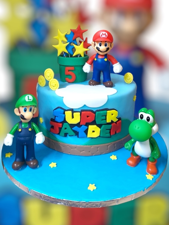 “SUPER MARIO” BIRTHDAY CAKE